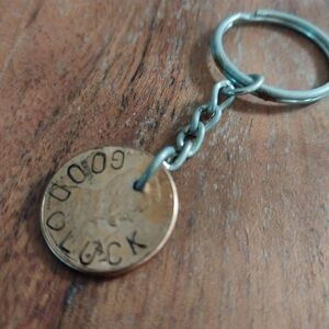 Good Luck Copper Keychain